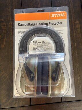STIHL camouflage hearing protector earmuff 25 decibles NEW